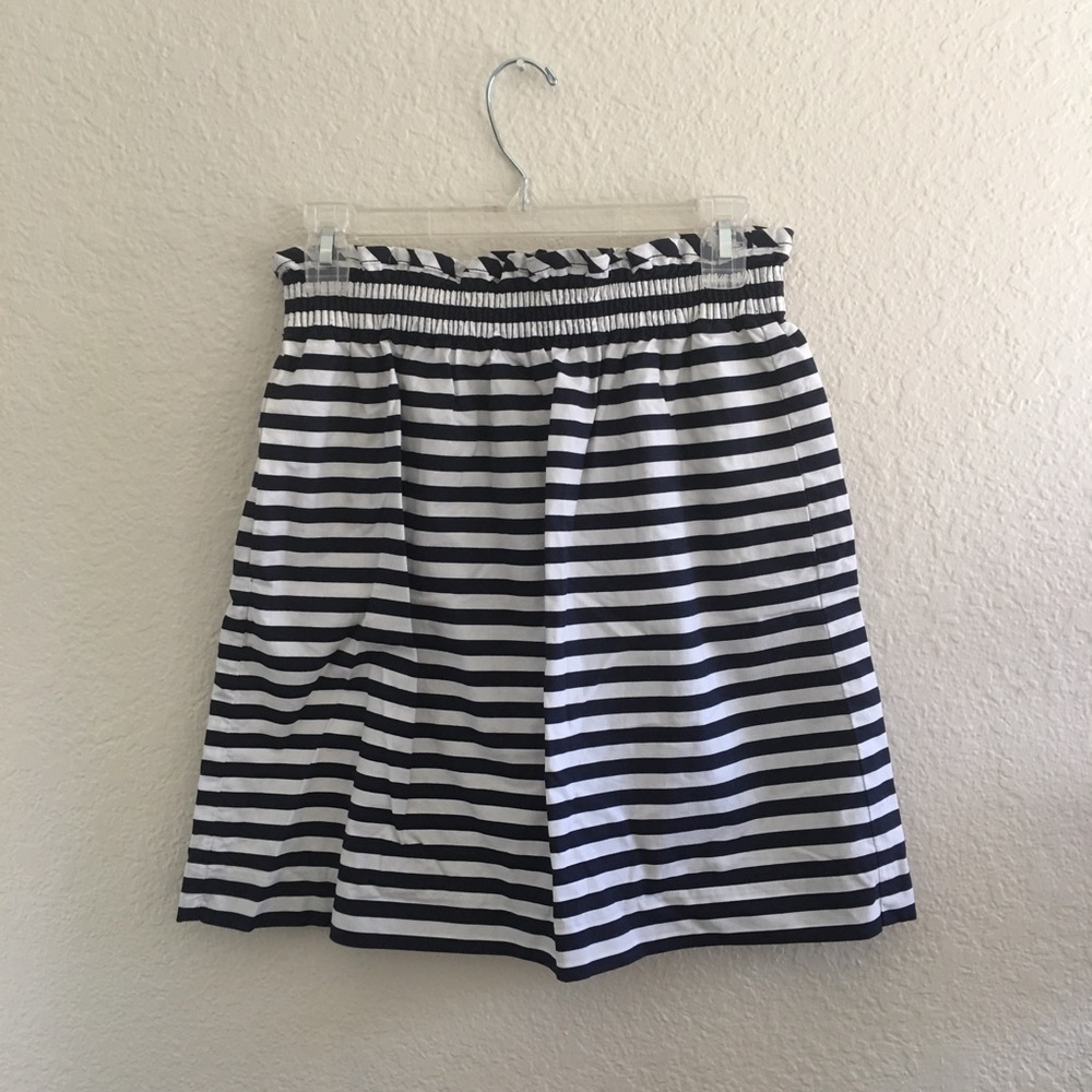 J. Crew striped paper bag skirt